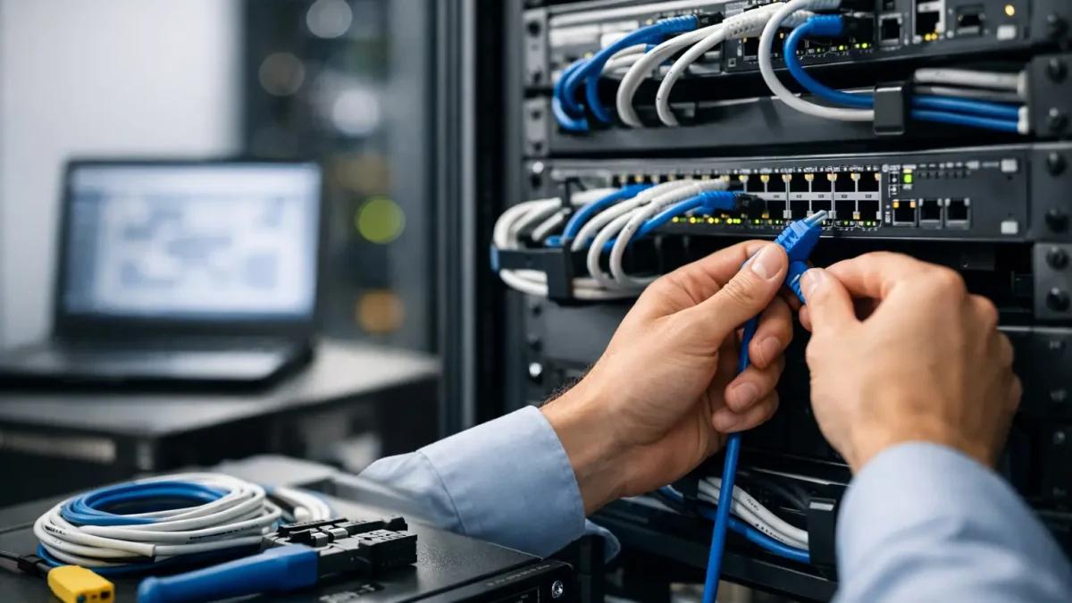 Installation réseau entreprise bien pensée