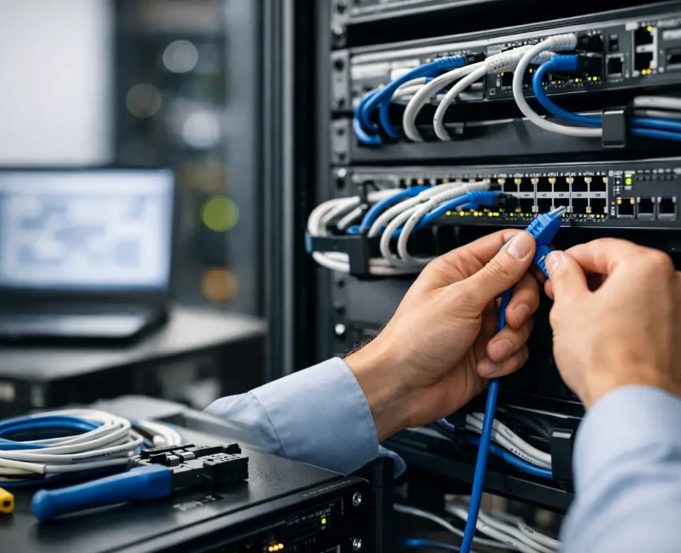 Installation réseau entreprise bien pensée