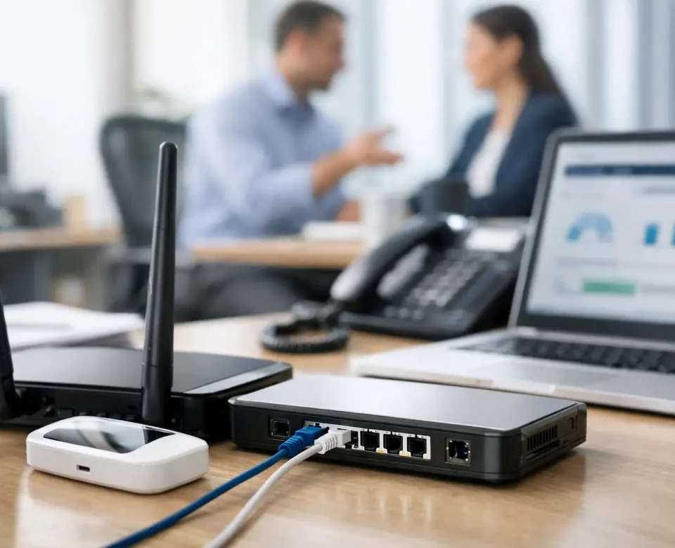 Solutions internet de secours en entreprise